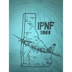 IPNF FIRE AVAIATION FIRE DEPARTMENT VTG T-SHIRT IDAHO PANHANDLE large 1 Stitch